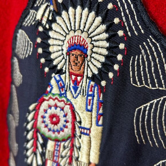 VTG Boy Scouts Of America Red Official Wool Amaquonsippi Shirt Jacket Chest Sz M - Picture 9 of 16